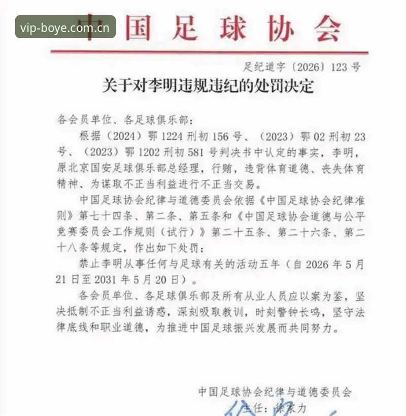 博业体育官网哪个好 中国足协第三批禁足名单深度解析:65人受罚背后,足球反腐进入深水区